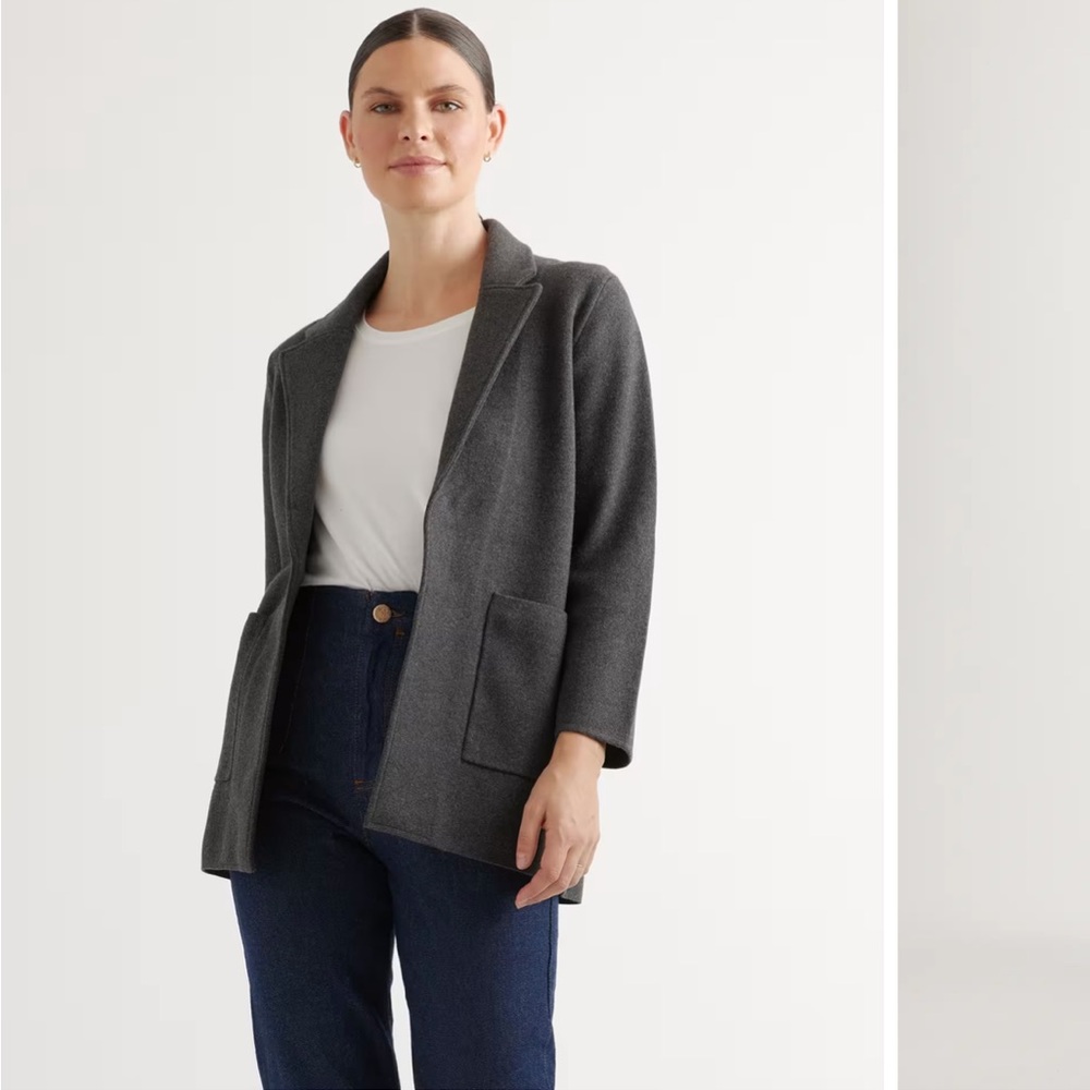 100% Organic Cotton Knit Blazer
